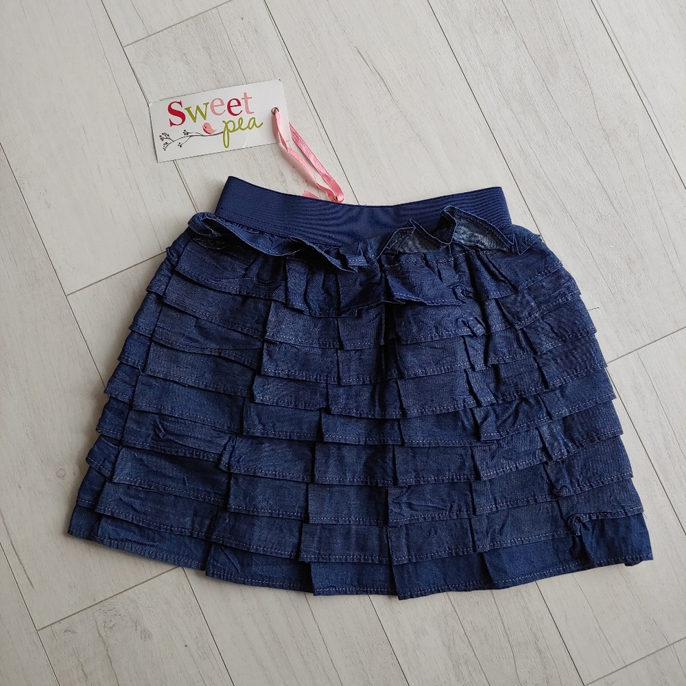 Blue Tiered ruffle Skirt *NEW*